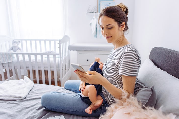 Mother-breastfeeding-baby